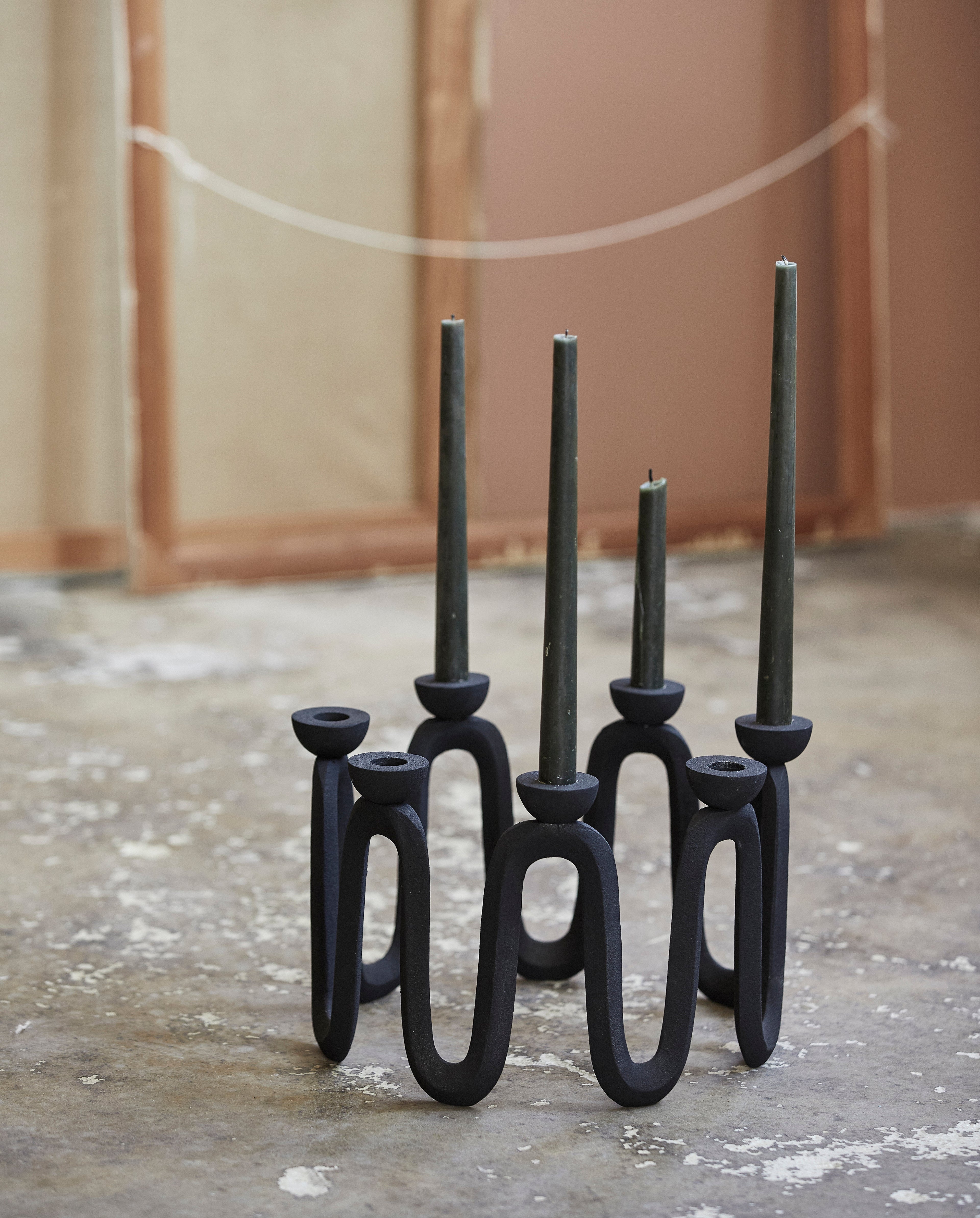 Nordal A/S Aplin Candle Holder - Svart