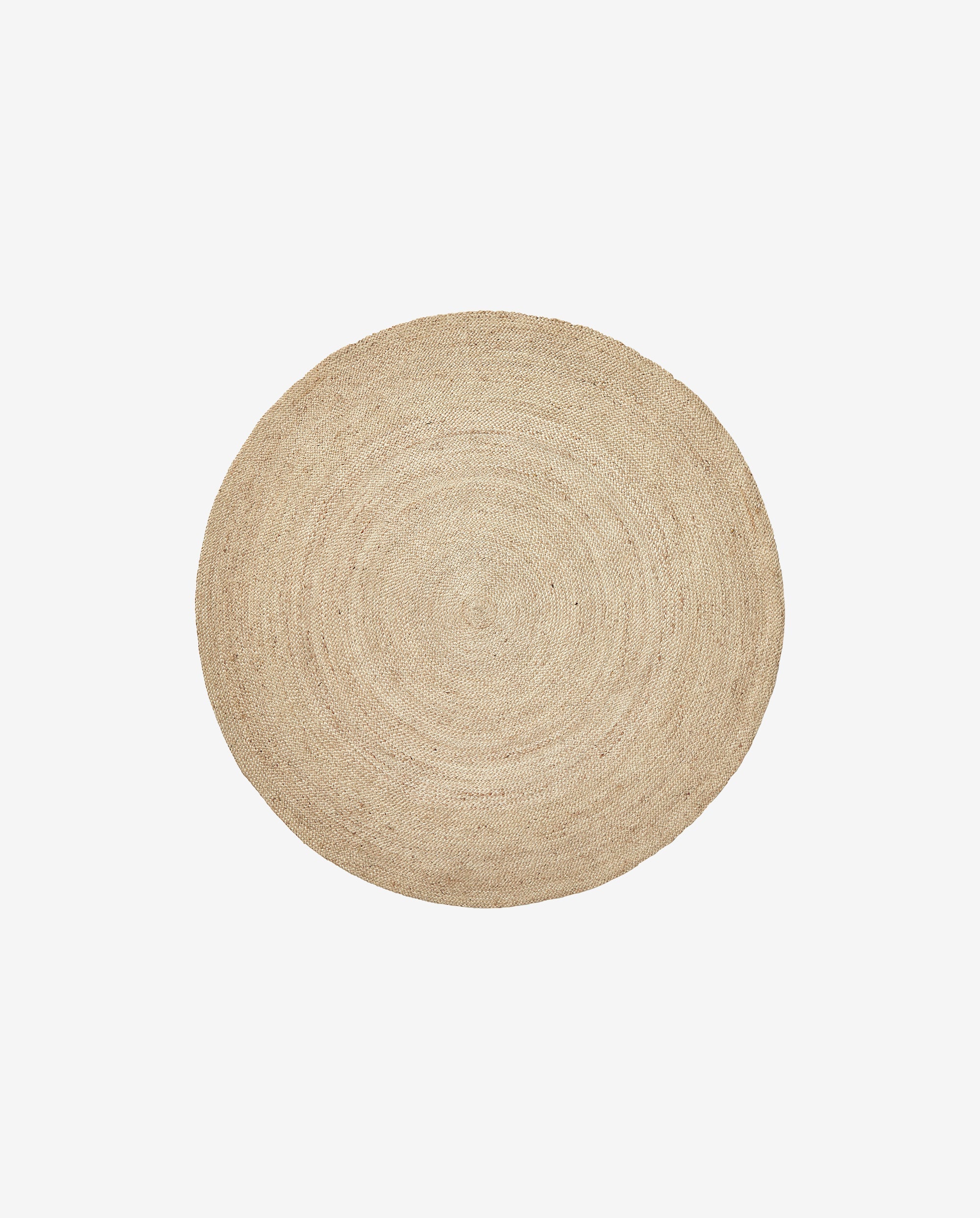 Rund filt i jute - Ø150 cm - naturen