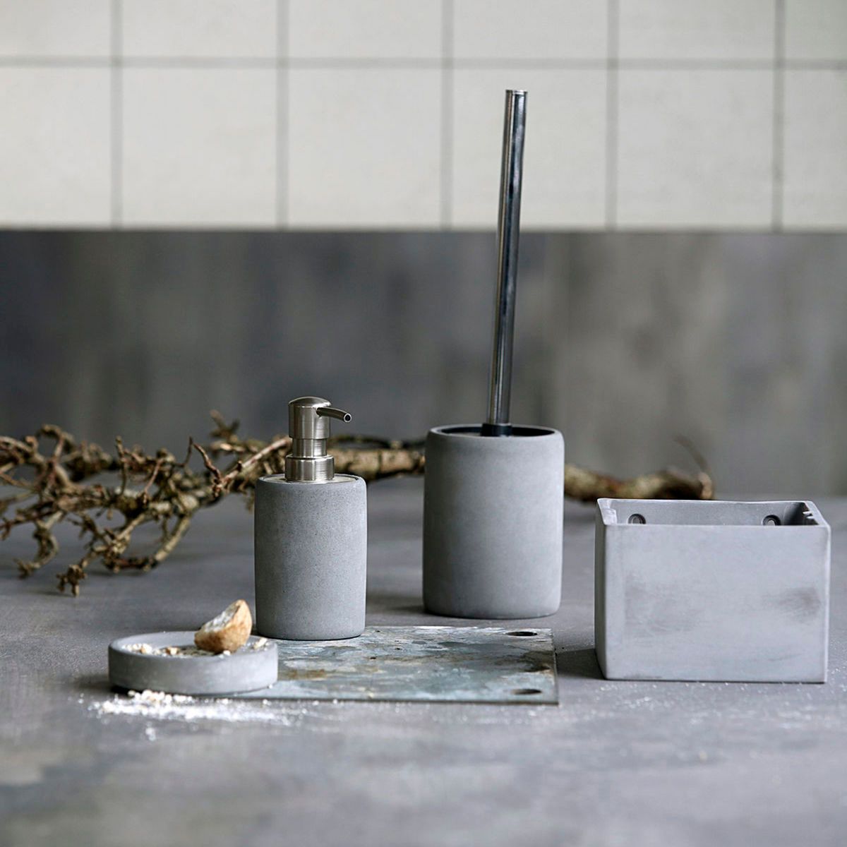 House Doctor Sæbeholder, Cement - House Doctor - DesignGaragen.dk