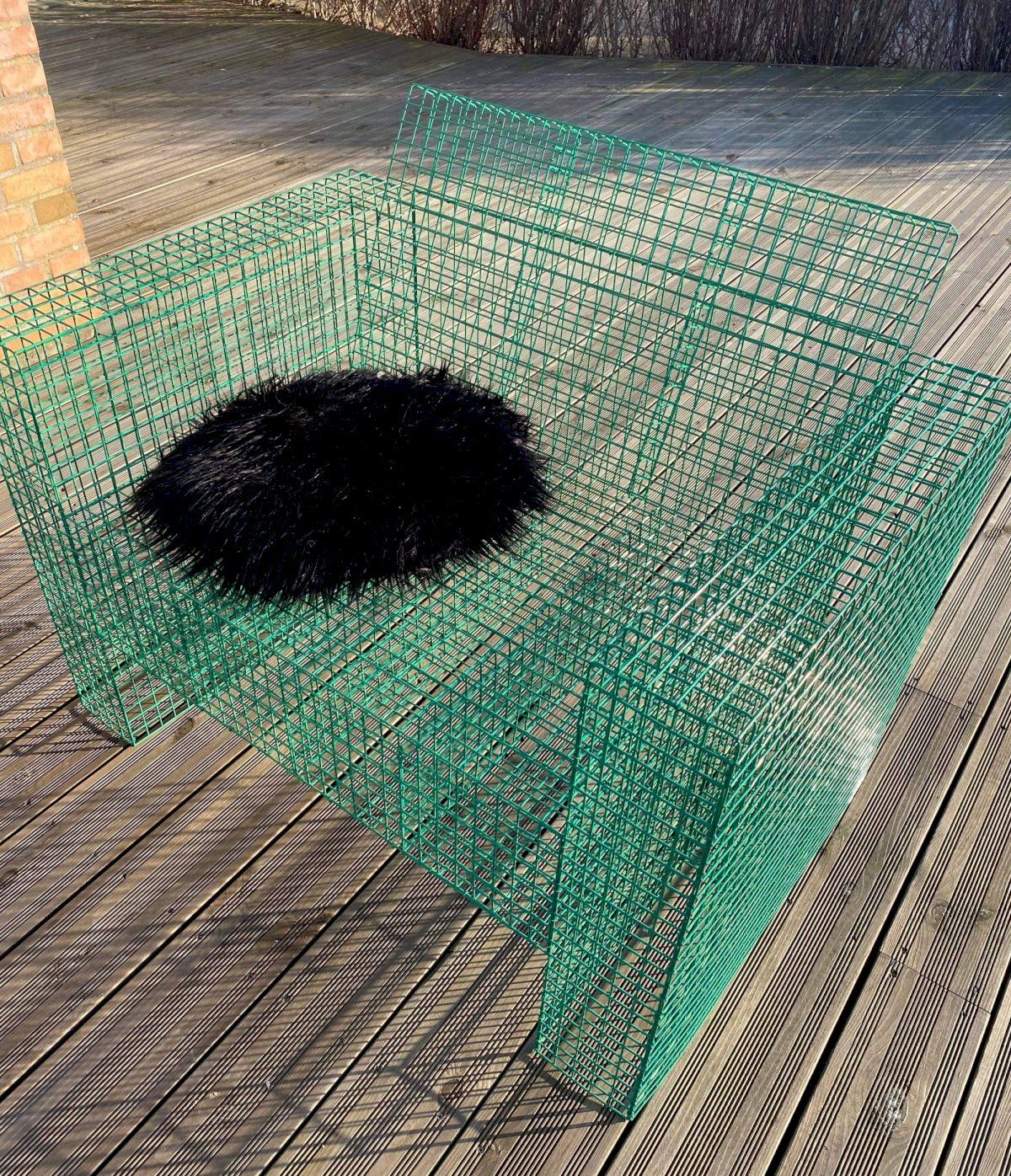 Kalager Design Wire Loungechair, Signal Green