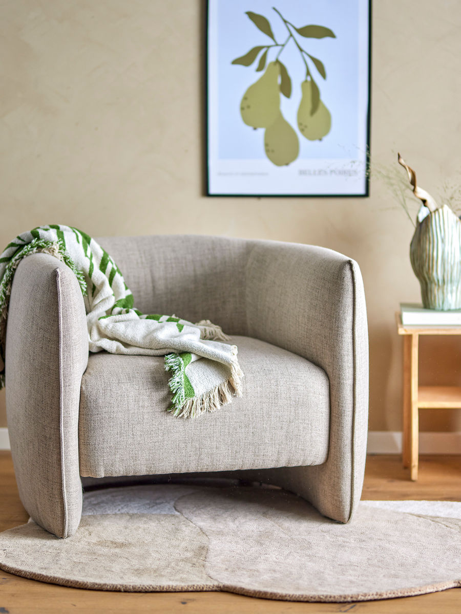 Bloomingville Bacio Loungestol, Natur, Genanvendt Polyester - Bloomingville - DesignGaragen.dk