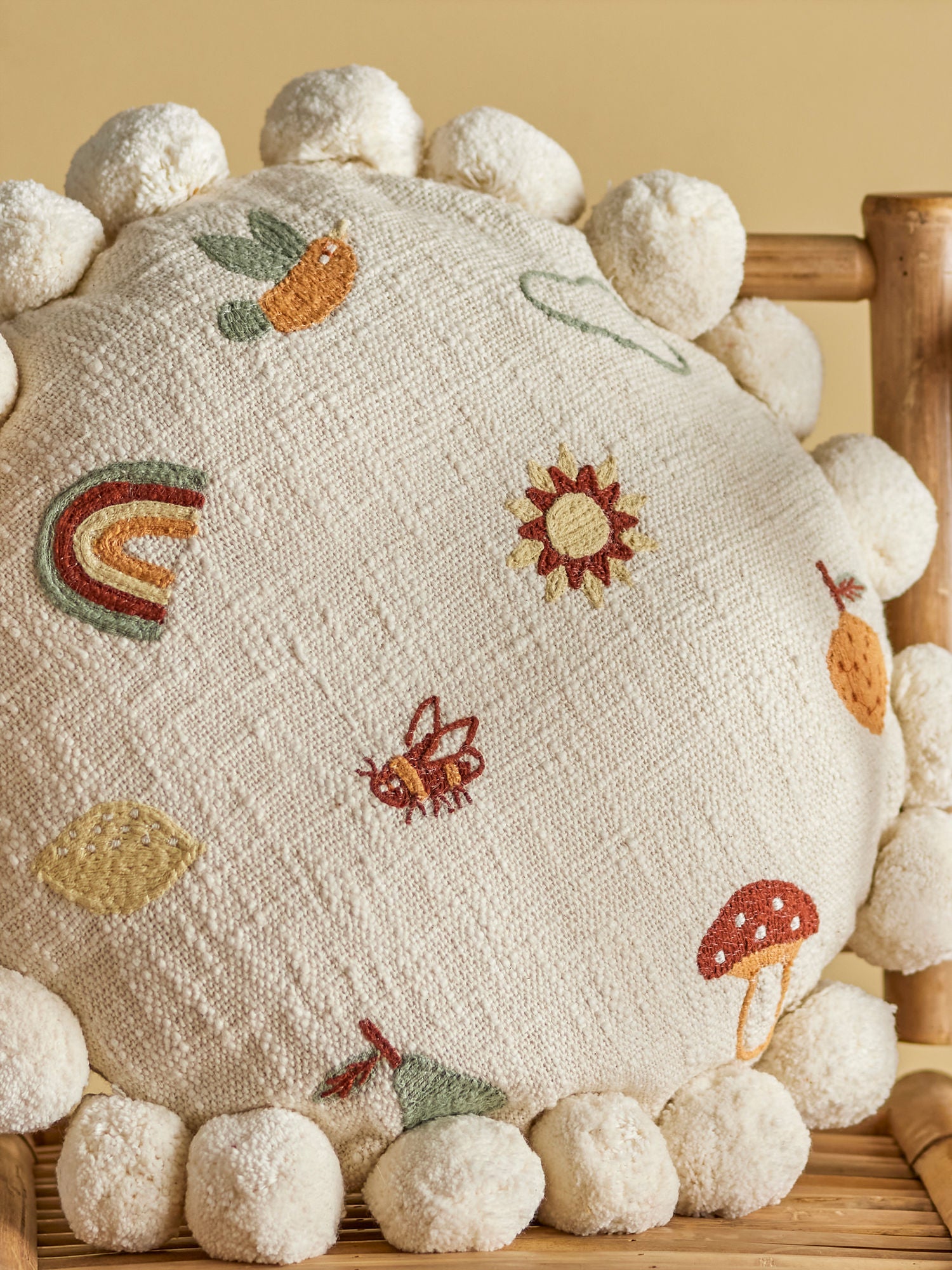 Bloomingville MINI Agnes Pude, Natur, Bomuld - Bloomingville MINI - DesignGaragen.dk