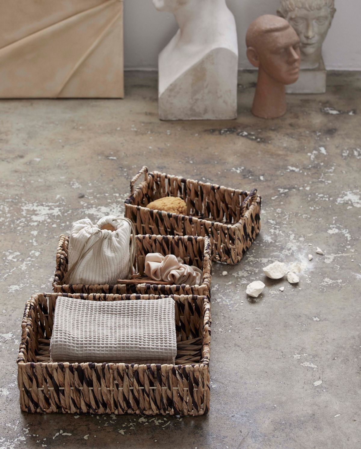 Colmar lagringskorg, set m. 3 - Naturen