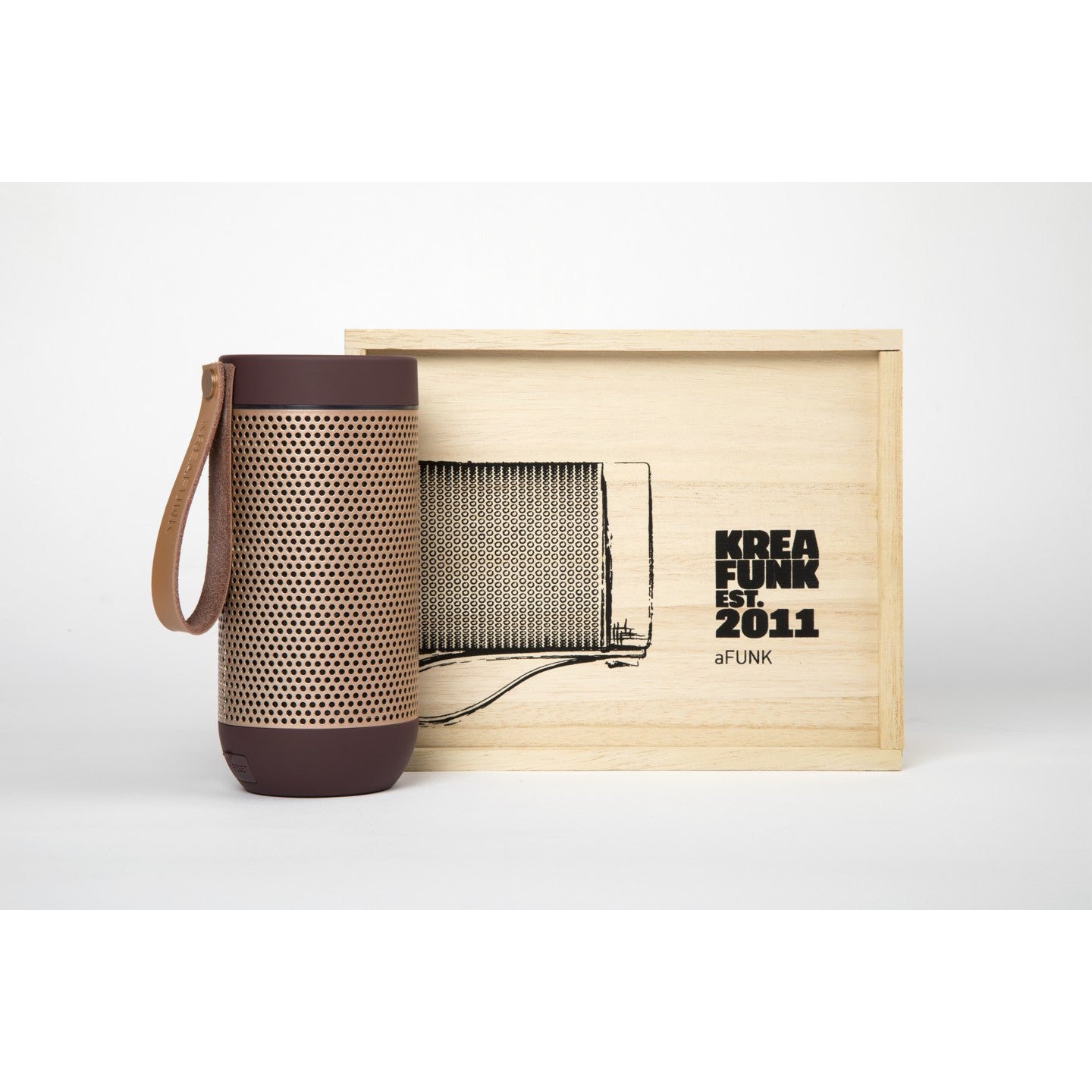 KreaFunk - aFUNK Bluetooth-högtalare - Plommon/rosa guld