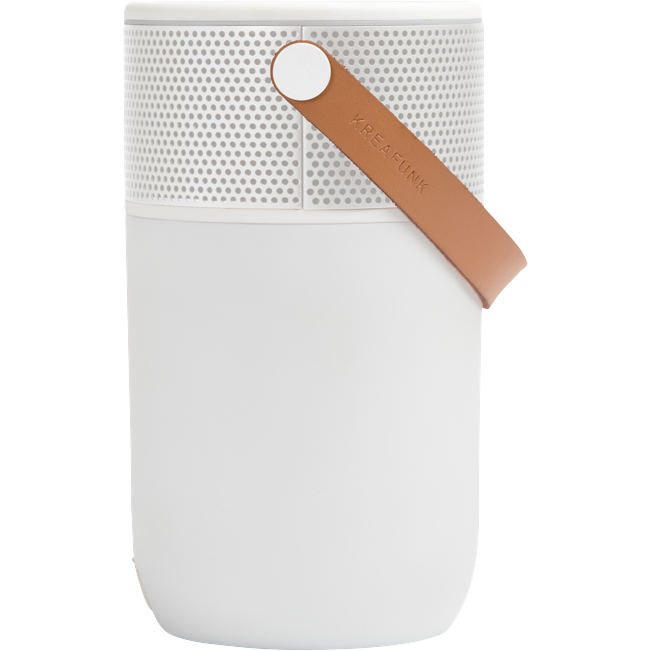 KreaFunk - aGlow Bluetooth-högtalare - Vit/Vit Grill