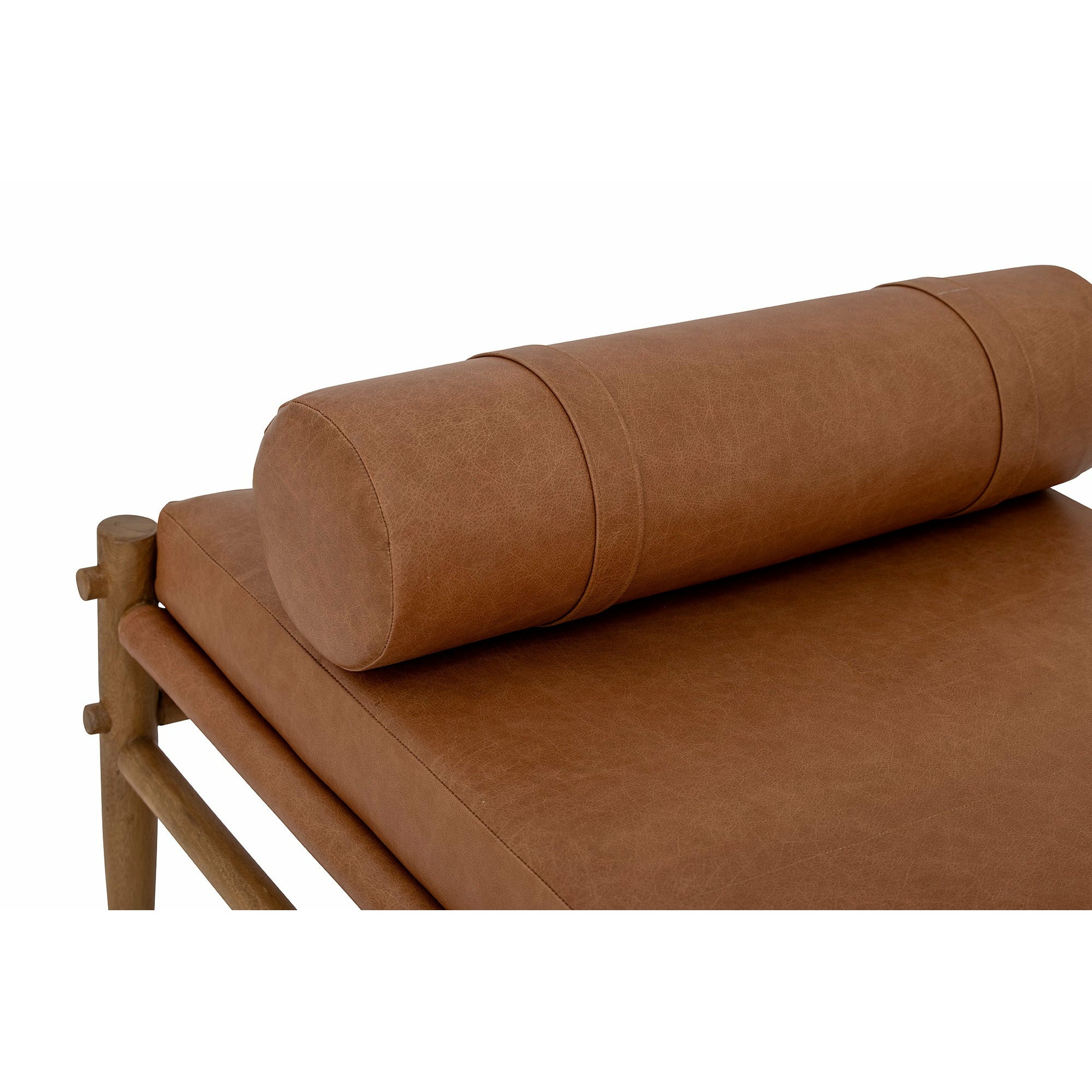 BLOOMINGVILLE Aysia Daybed, Natur, Læder - L200xH56xW80 cm - DesignGaragen.dk.