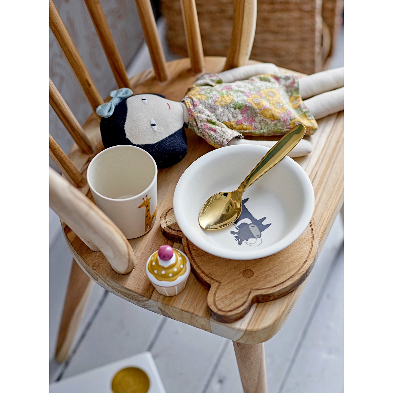 Ally Bestik, Guld, Rustfri Stål - L17xH0,5xW3,5 cm, Set - BLOOMINGVILLE MINI - DesignGaragen.dk