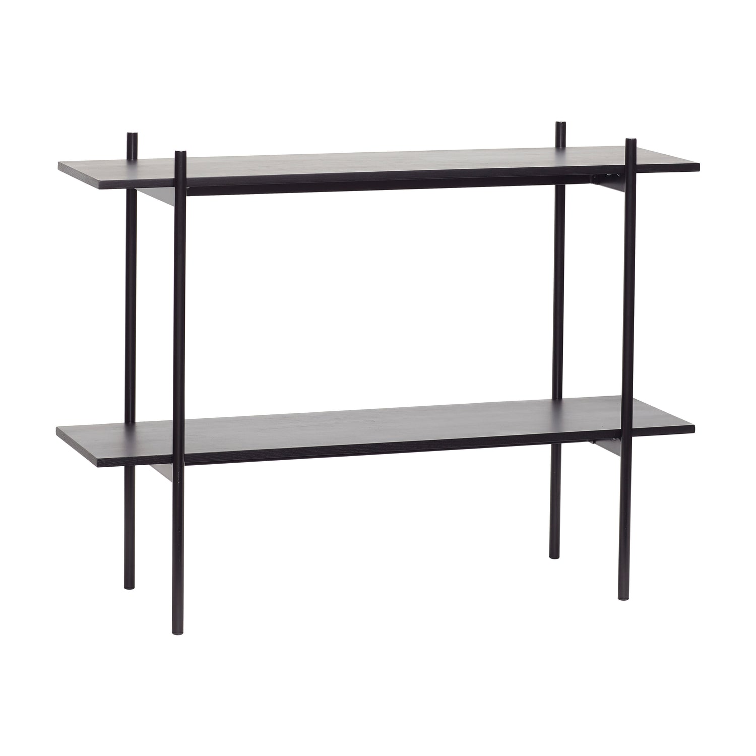 Normhylla singel liten svart - 120x40xh90cm