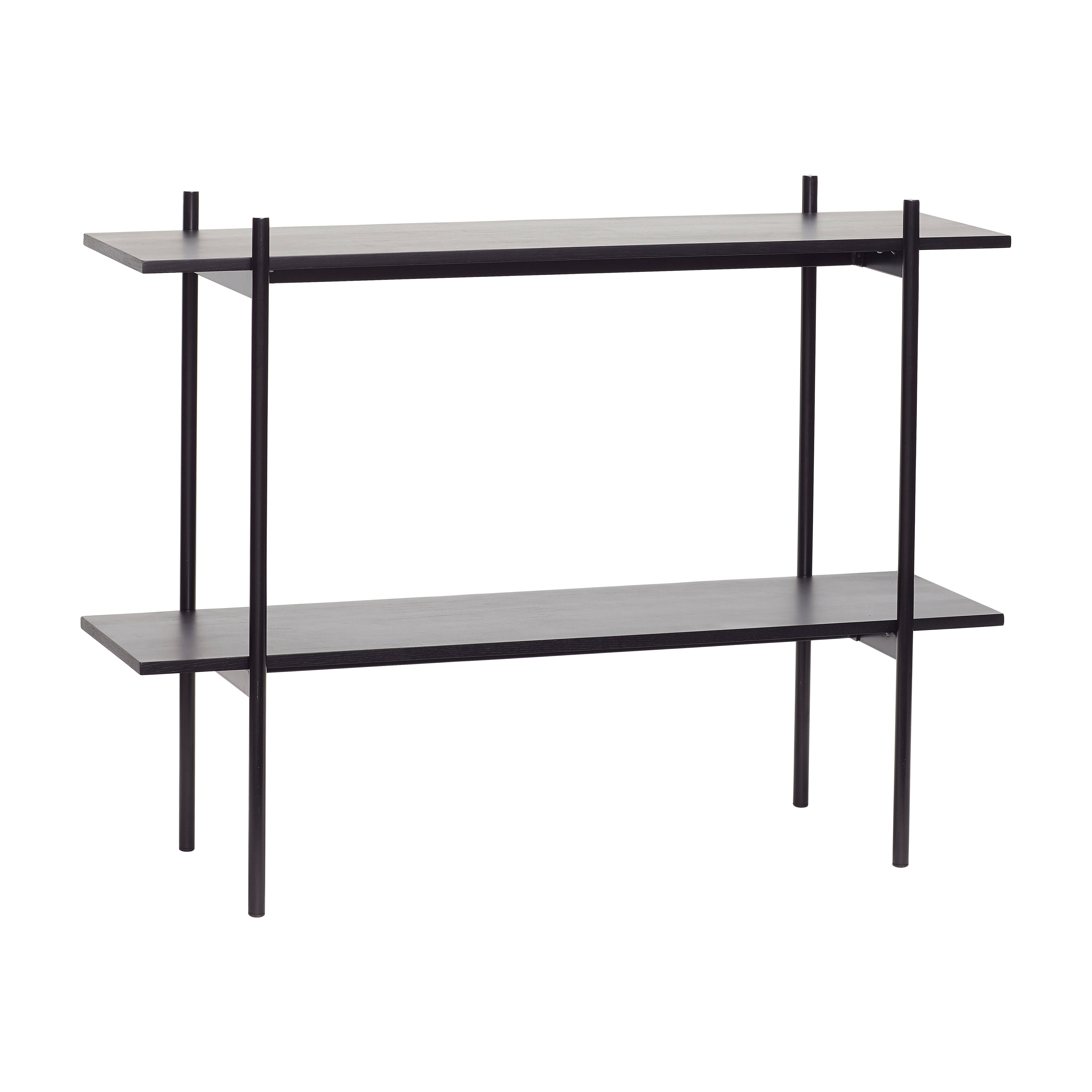 Normhylla singel liten svart - 120x40xh90cm