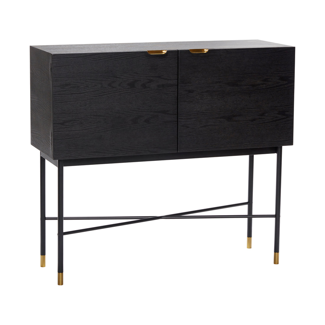 Normkonsolbord svart - 100x35xh90cm