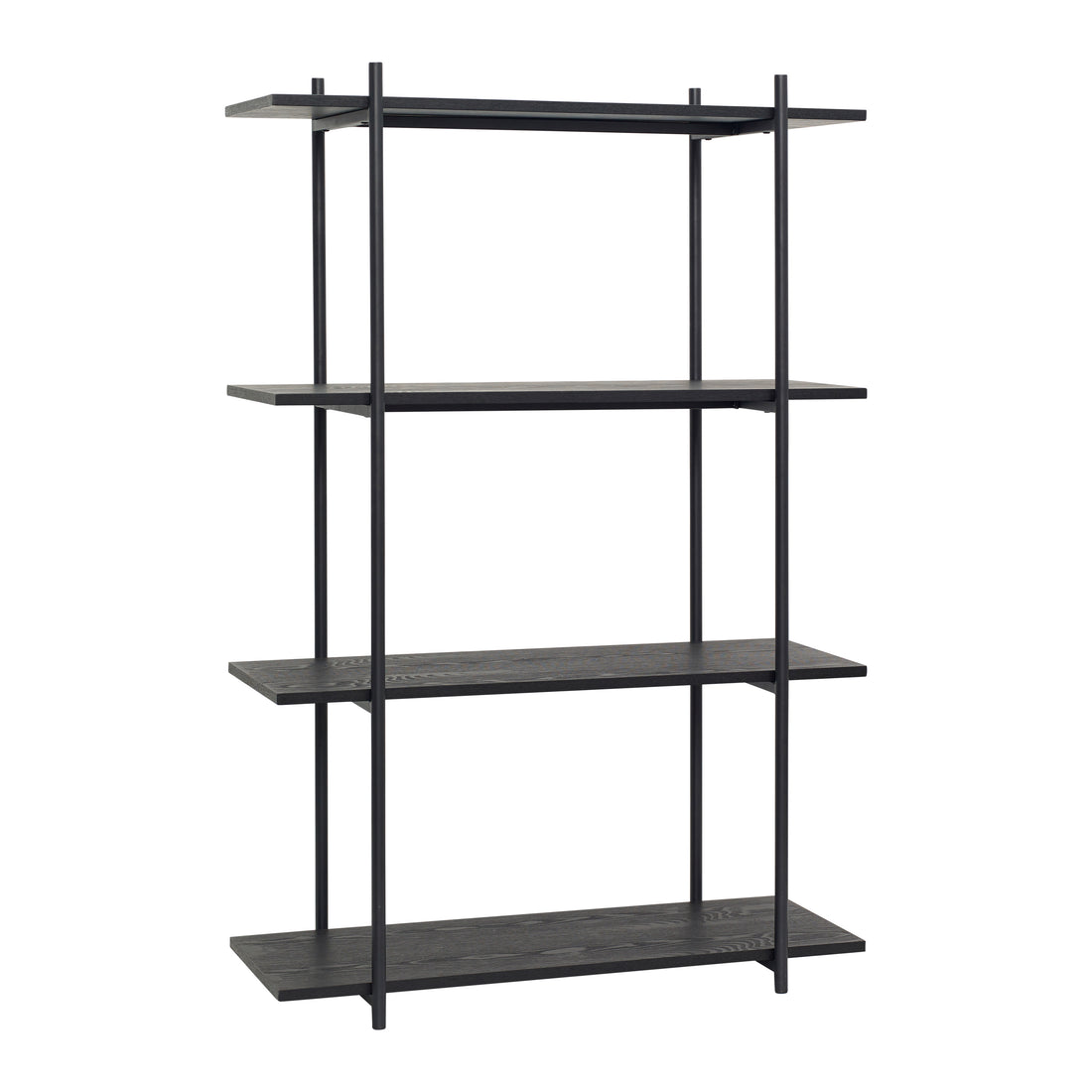Normhylla singel stor svart - 100x39xh150cm