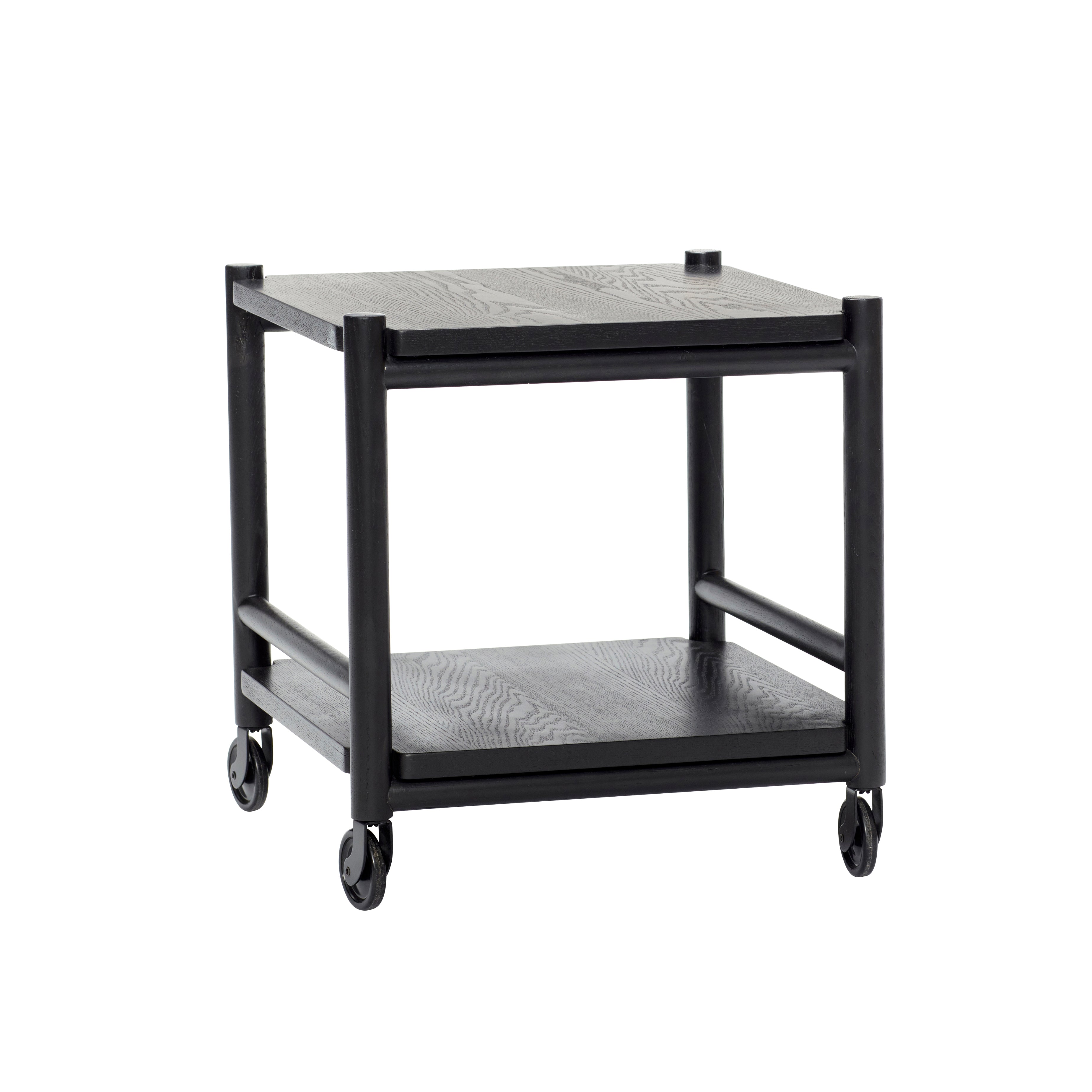 Norm Rolling Table Black - 40x40xh44cm