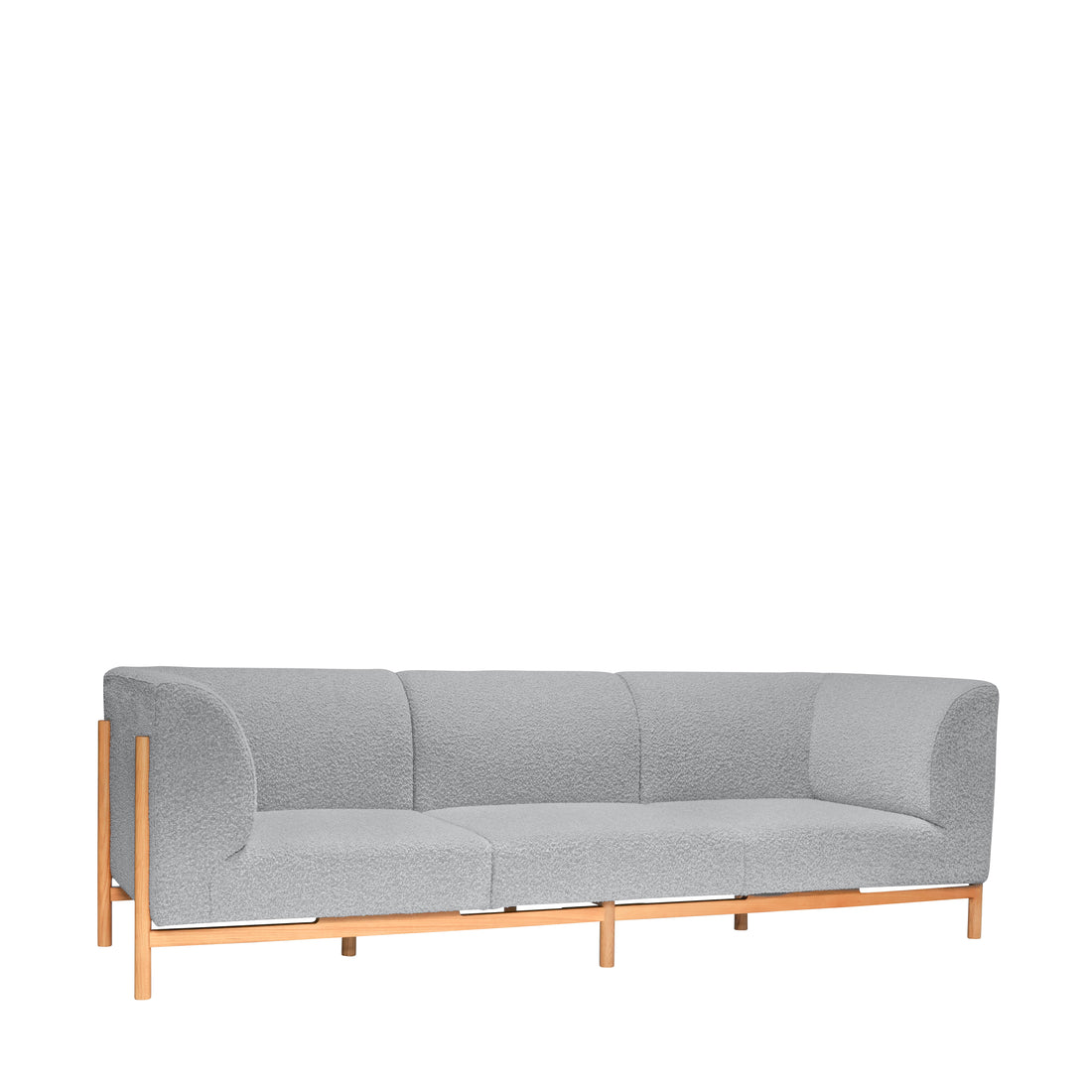 Moment soffa 3 -persons stora grå - 257x89xh80cm