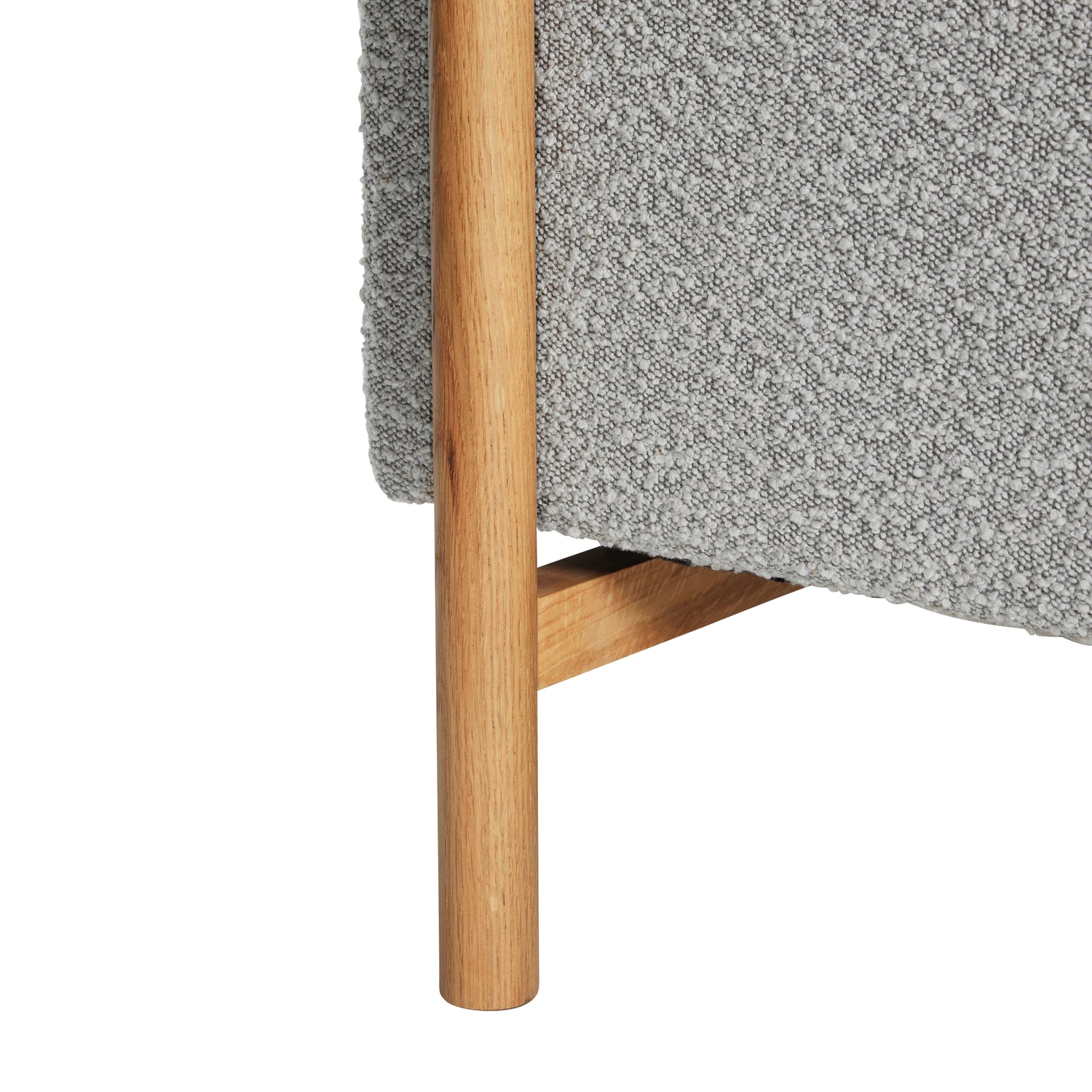 Moment soffa 3 -persons stora grå - 257x89xh80cm