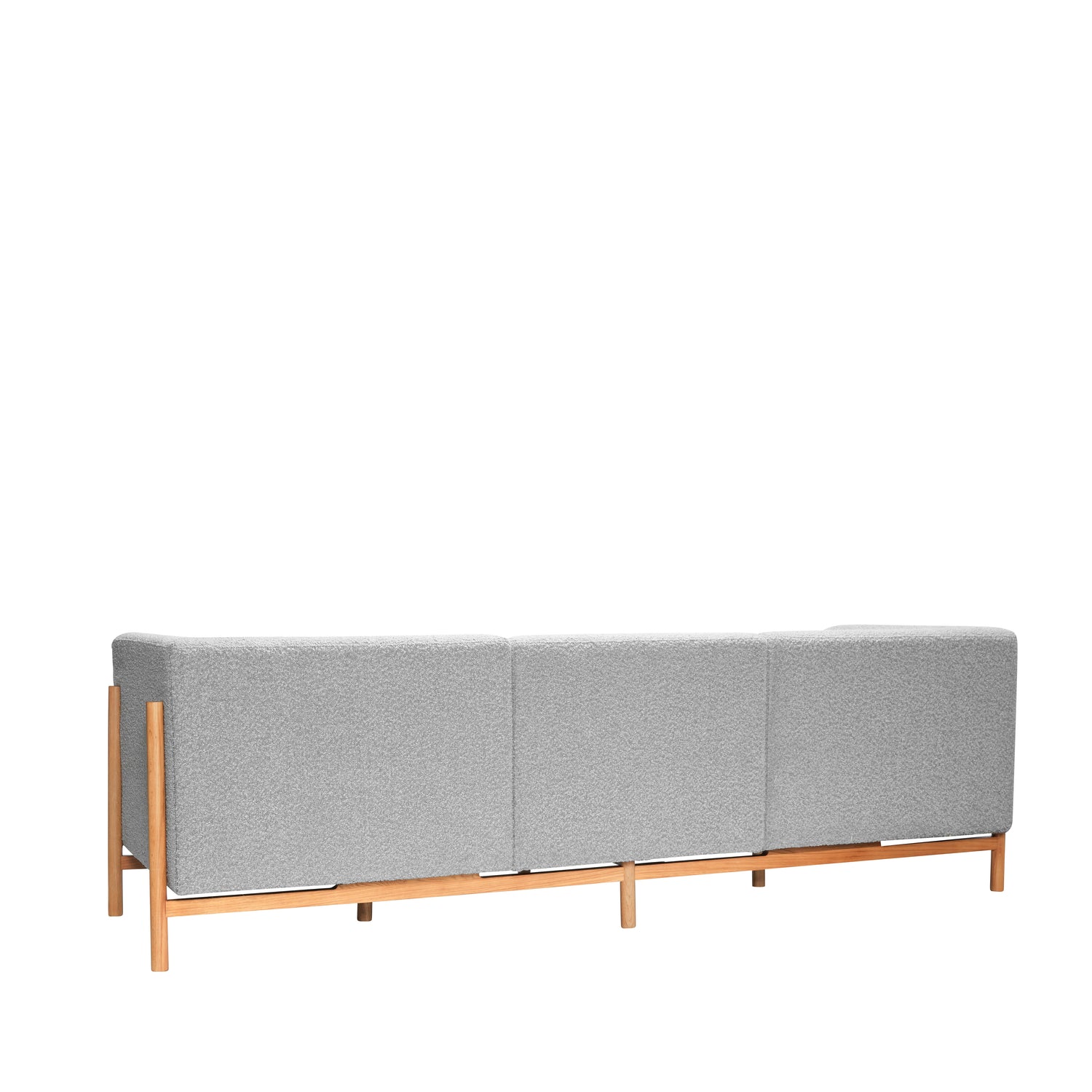 Moment soffa 3 -persons stora grå - 257x89xh80cm