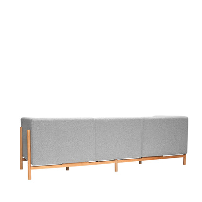 Moment soffa 3 -persons stora grå - 257x89xh80cm
