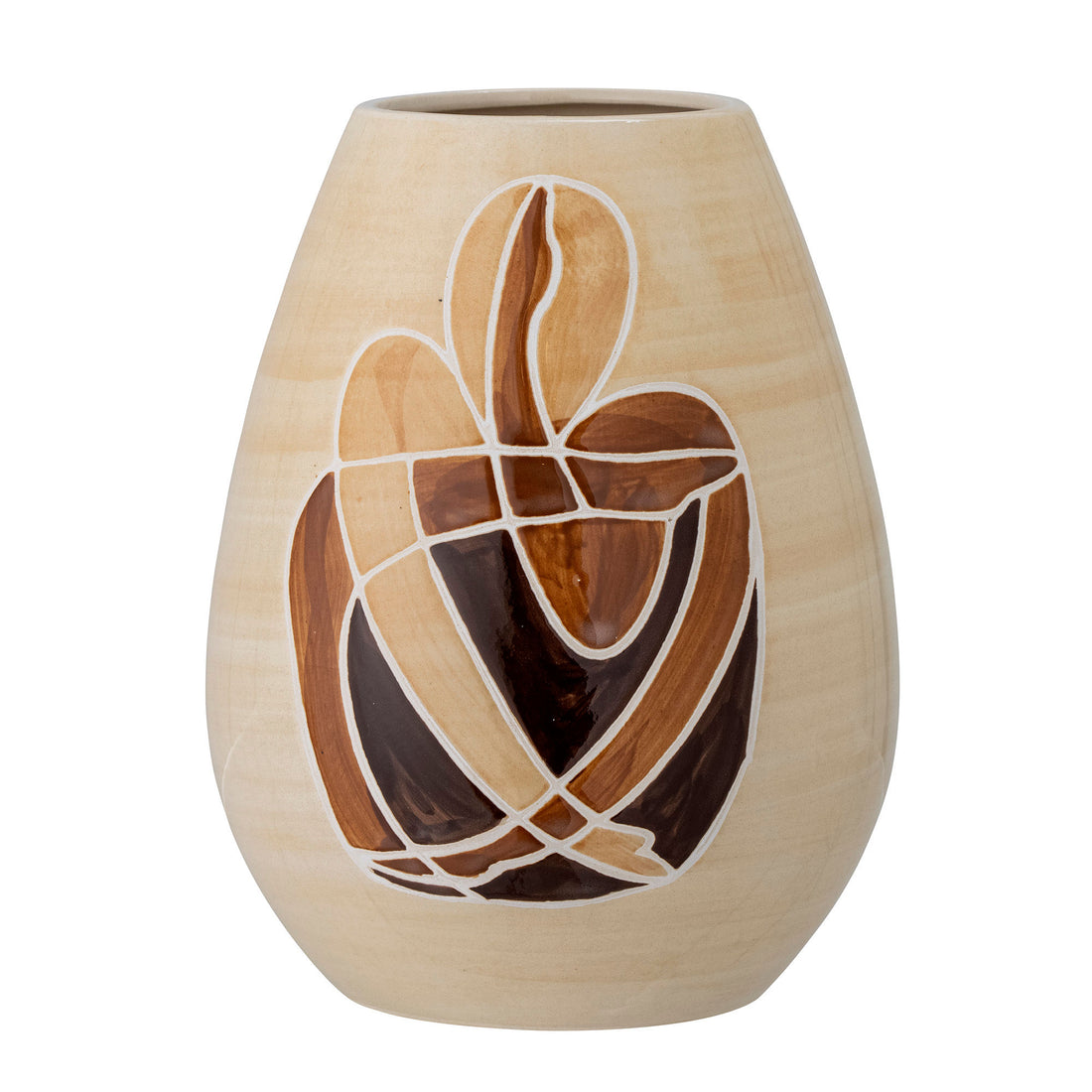 Bloomingville Jona Vase, brun, stengods
