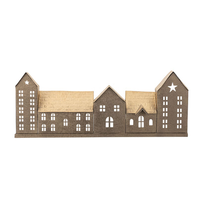Bloomingville Noeli fyrstadium, guld, metall