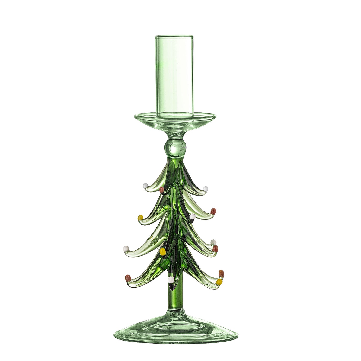 Bloomingville Brant ljusstake, grönt, glas