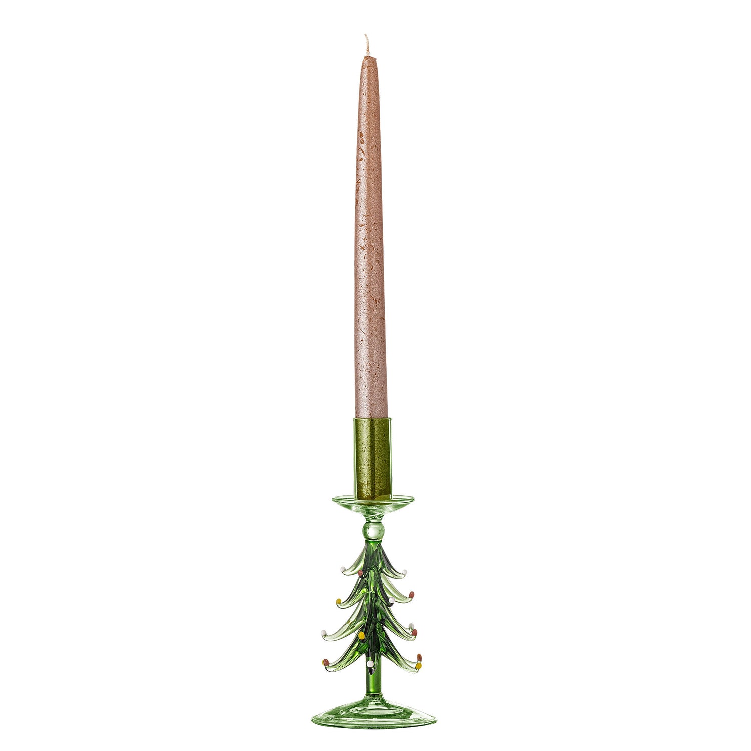 Bloomingville Brant ljusstake, grönt, glas