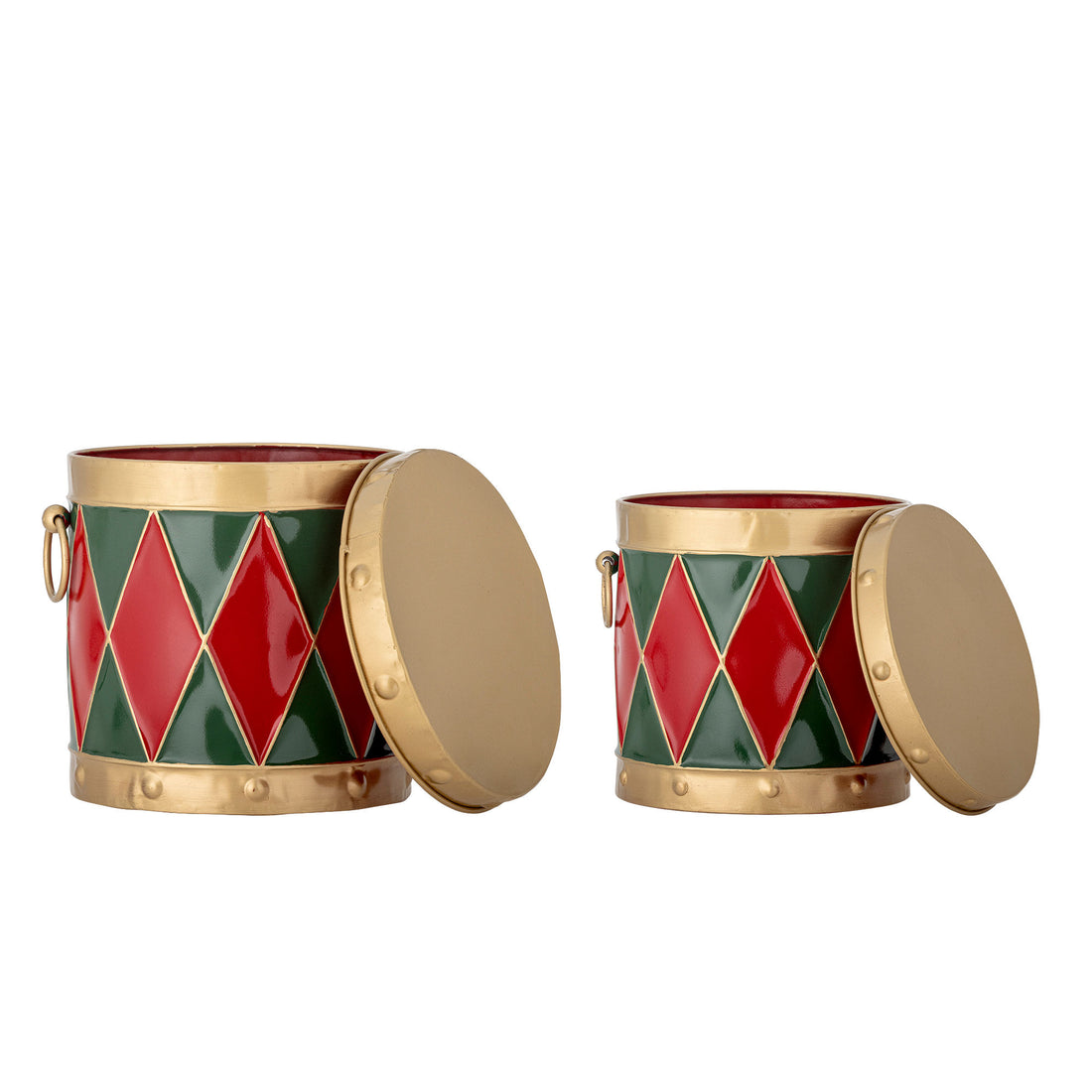 Bloomingville Yuri Box w/lock, röd, metall