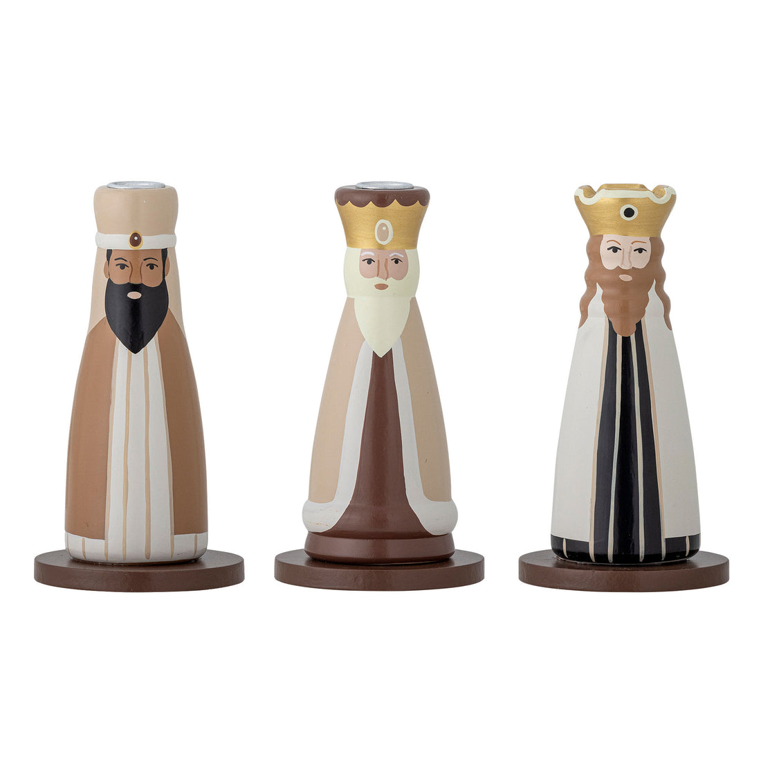Bloomingville Betie Candlestick, Nature, FSC®100%, Beech