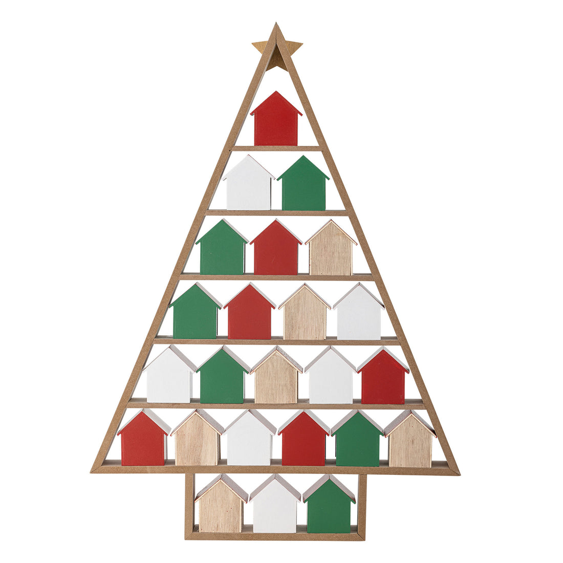 Bloomingville Calvin -kalender, röd, MDF