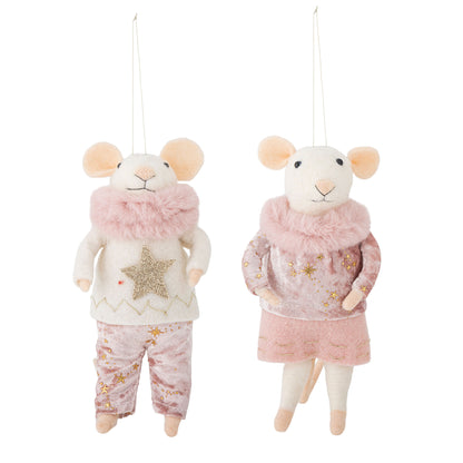 Bloomingville Peo Ornament, Rosa, ull