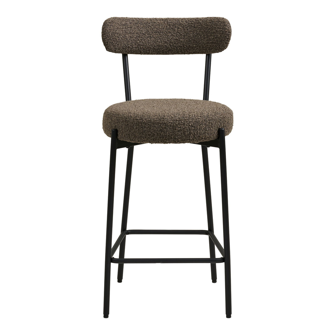 Badalona Counter Chair - Counter Chair, Bouklé, Brown, Black Ben HN1064