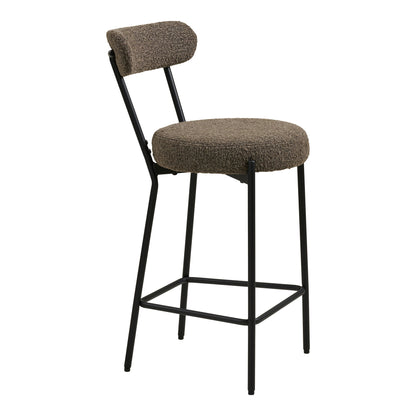 Badalona Counter Chair - Counter Chair, Bouklé, Brown, Black Ben HN1064
