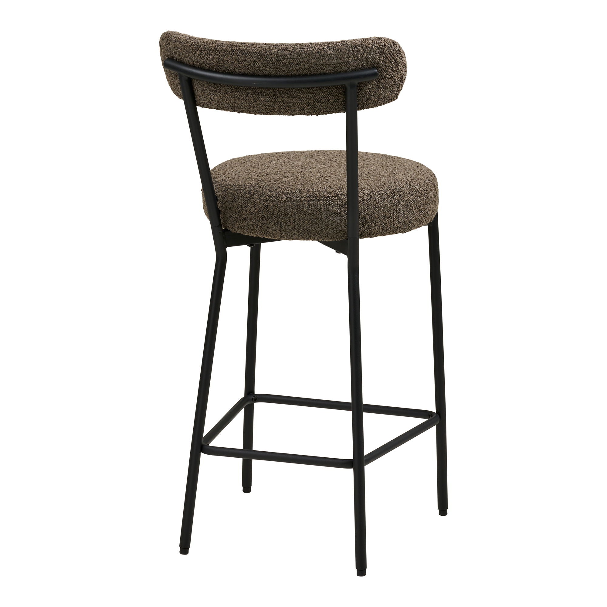 Badalona Counter Chair - Counter Chair, Bouklé, Brown, Black Ben HN1064
