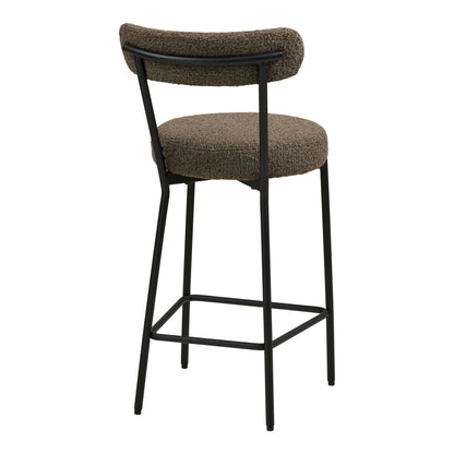 Badalona Counter Chair - Counter Chair, Bouklé, Brown, Black Ben HN1064