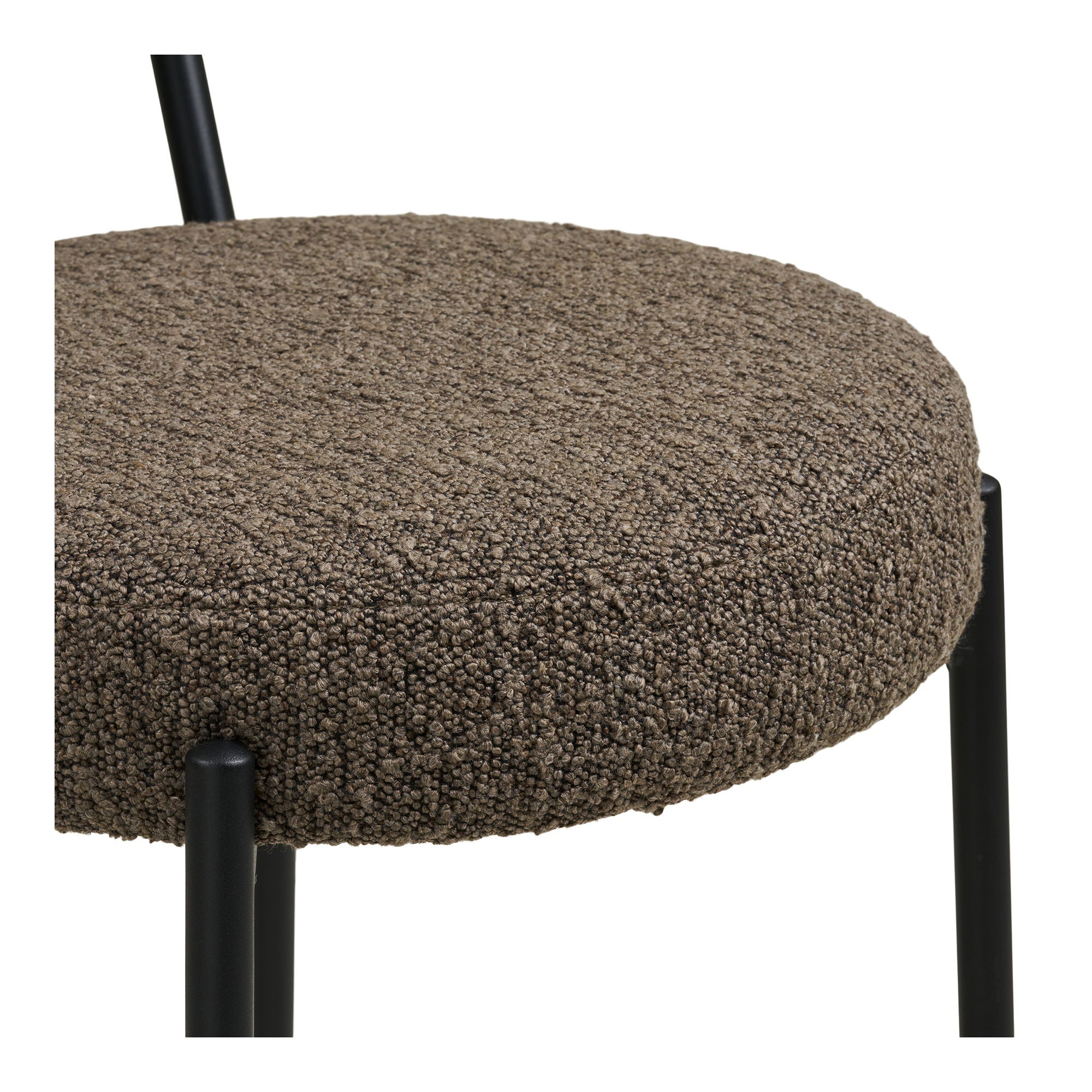 Badalona Counter Chair - Counter Chair, Bouklé, Brown, Black Ben HN1064