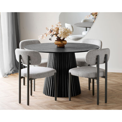 Royan Dining Chair - Matbordsstol, ljusgrå, grå Ben HN1316