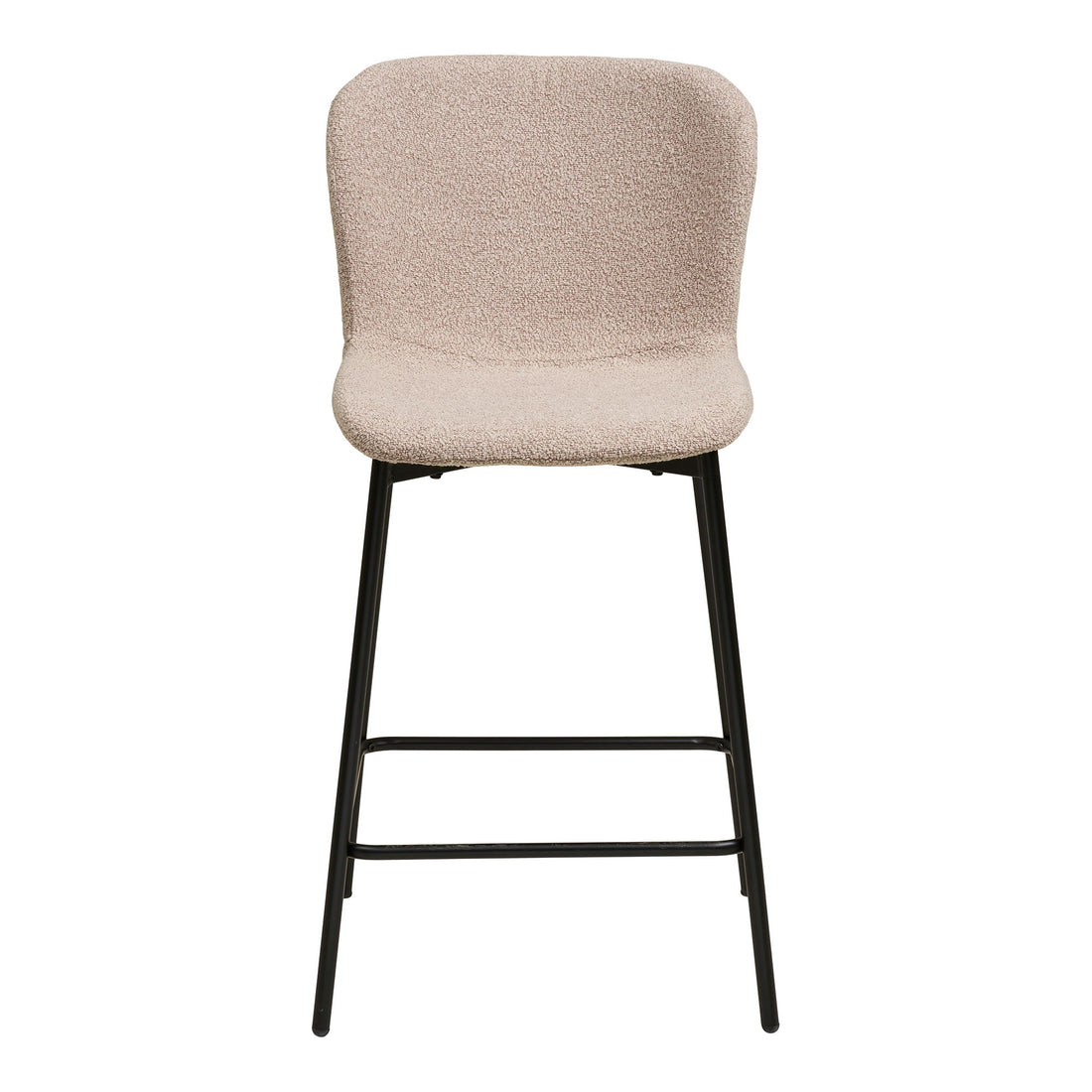 Maceda Counter Chair - Counter Chair, Bouklé, Beige, Black Ben HN1239