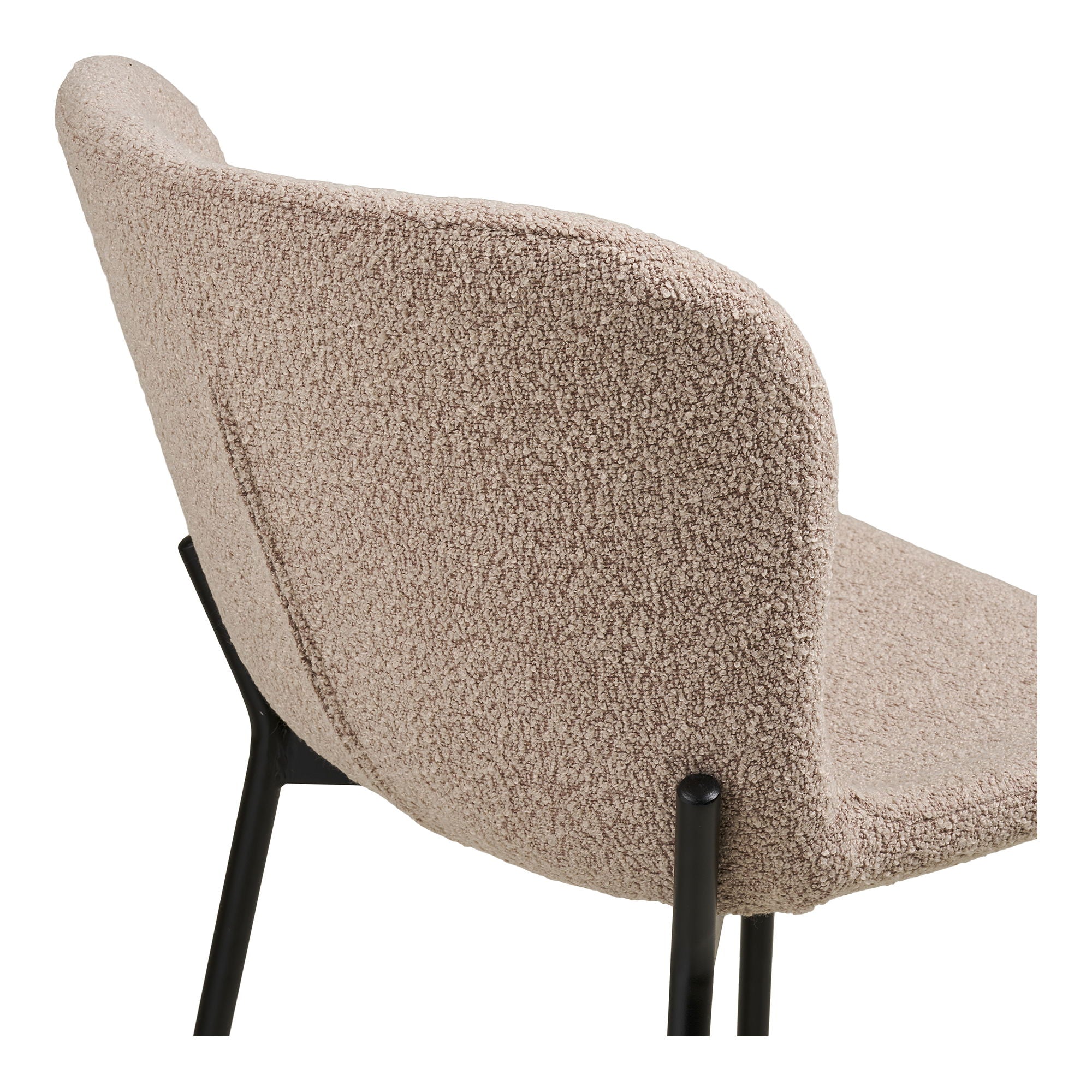 Maceda Counter Chair - Counter Chair, Bouklé, Beige, Black Ben HN1239