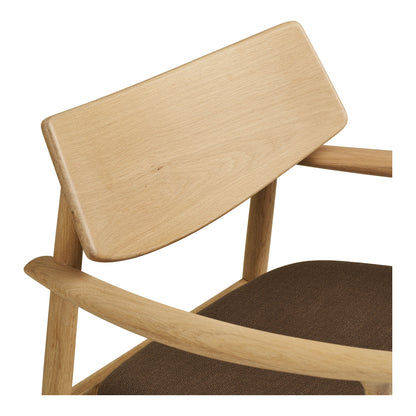 Olvera Set - Lounge Chair and Foot Pall, Nature/Brown HN1084