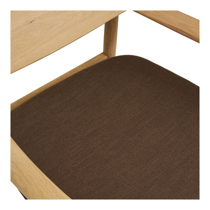 Olvera Set - Lounge Chair and Foot Pall, Nature/Brown HN1084