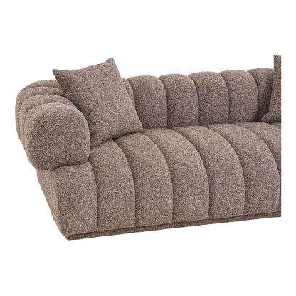 Soffa med 2 kuddar, brun, hn1296