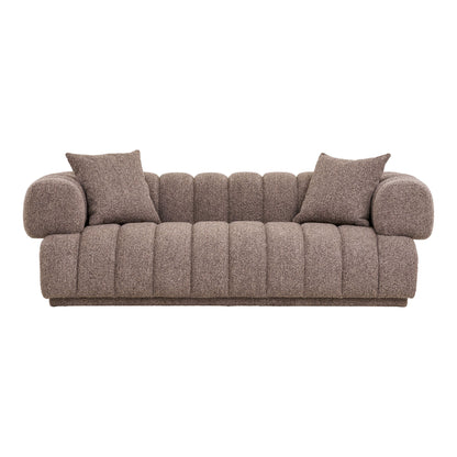 Soffa med 2 kuddar, brun, hn1296