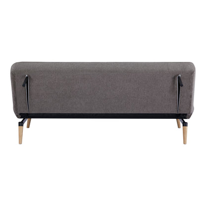 Svan bäddsoffa - bäddsoffa, brun, naturben HN1080