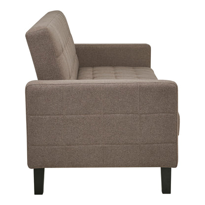 Milton SOFA BED - SOFA BED MED TRAGRES, BROWN, SVARTA BEN HN1089