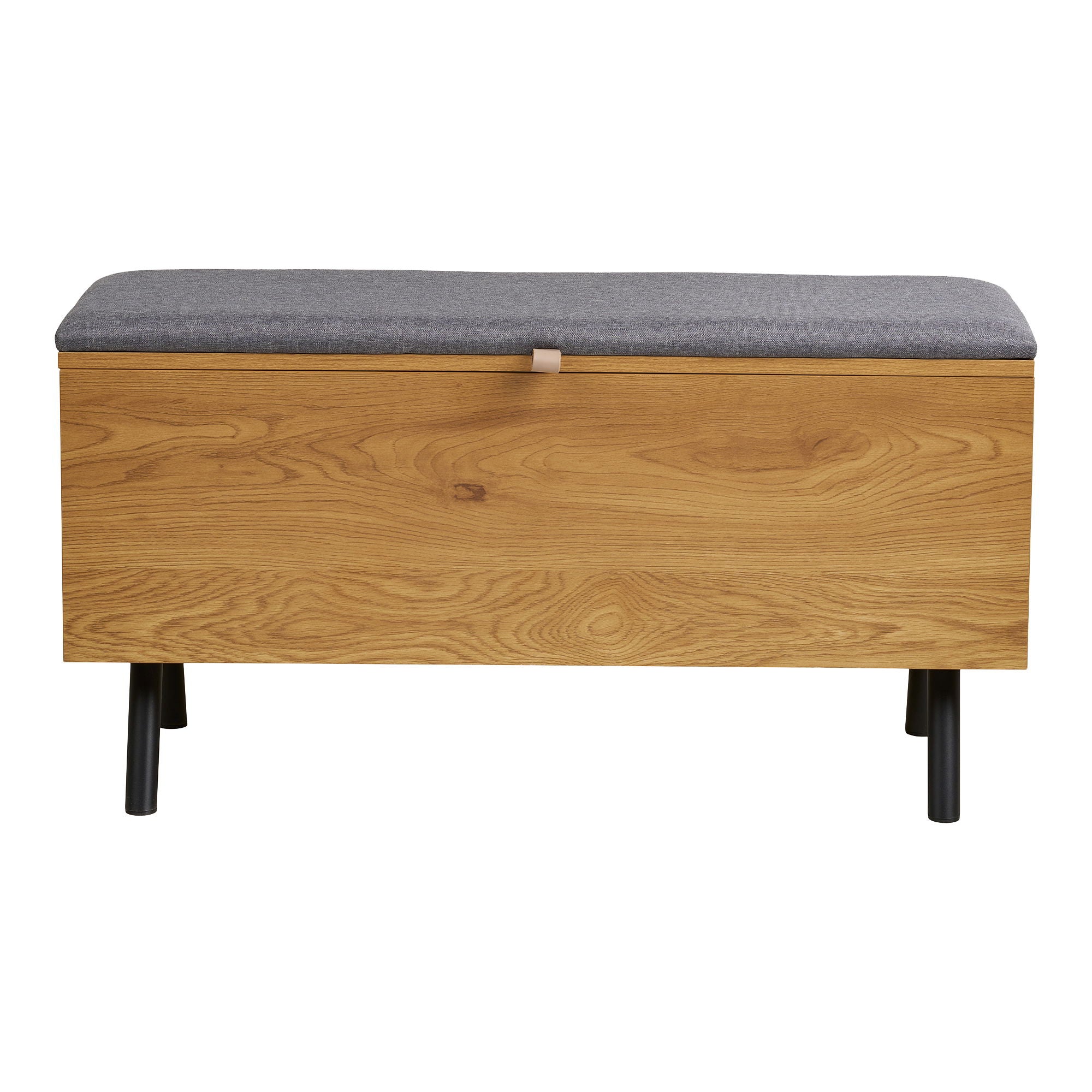Barco -bänk med förvaring - bänk med förvaring, ek look 92x33x48 cm
