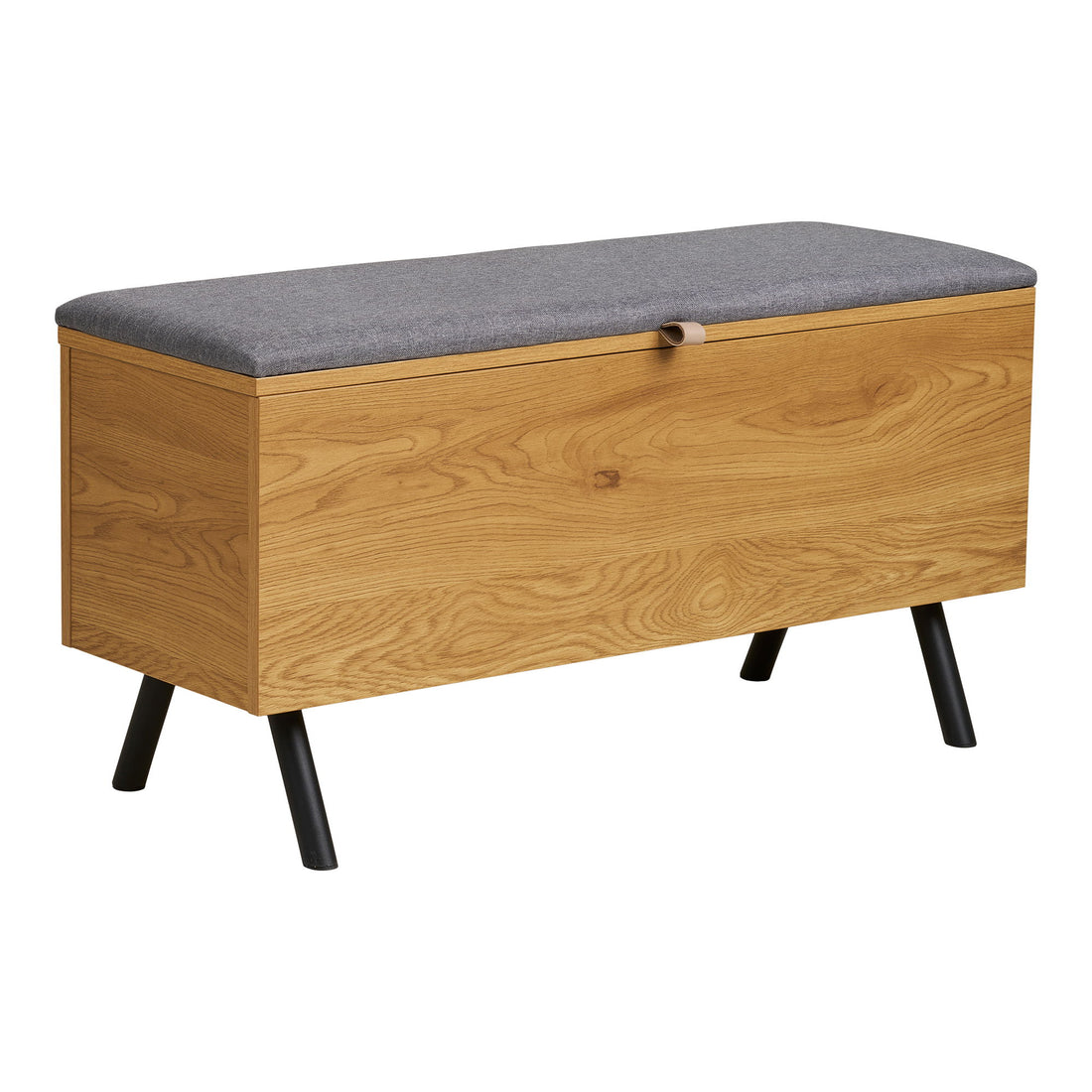 Barco -bänk med förvaring - bänk med förvaring, ek look 92x33x48 cm