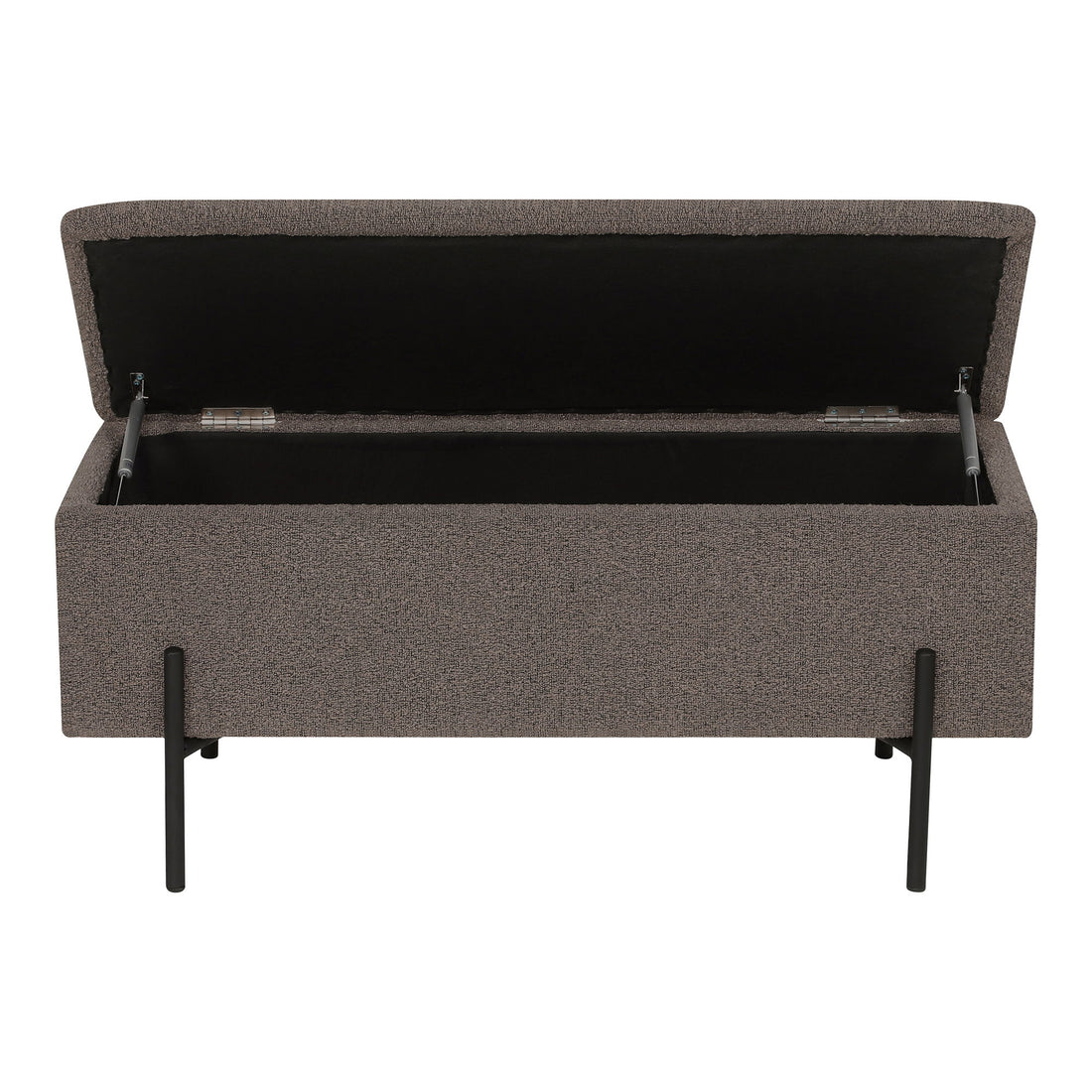 Watford Bench - Bench With Storage, Bouclé, Brown 95x36.5x43 CM, HN1061