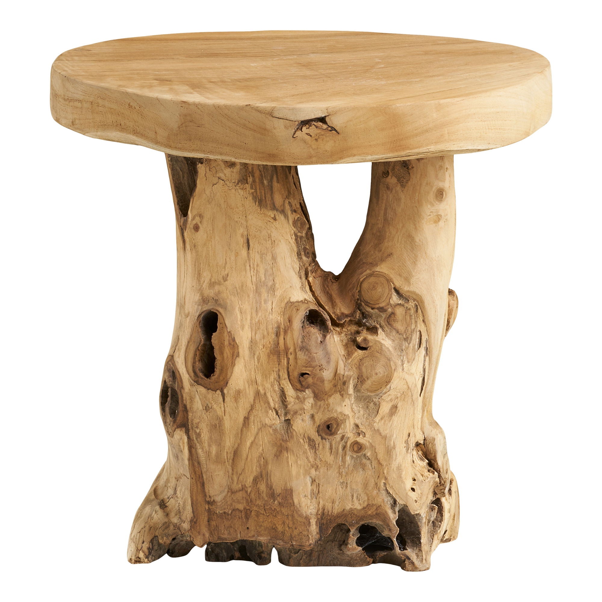 Palena sidobord - sidobord, teak, natur Ø40x45 cm