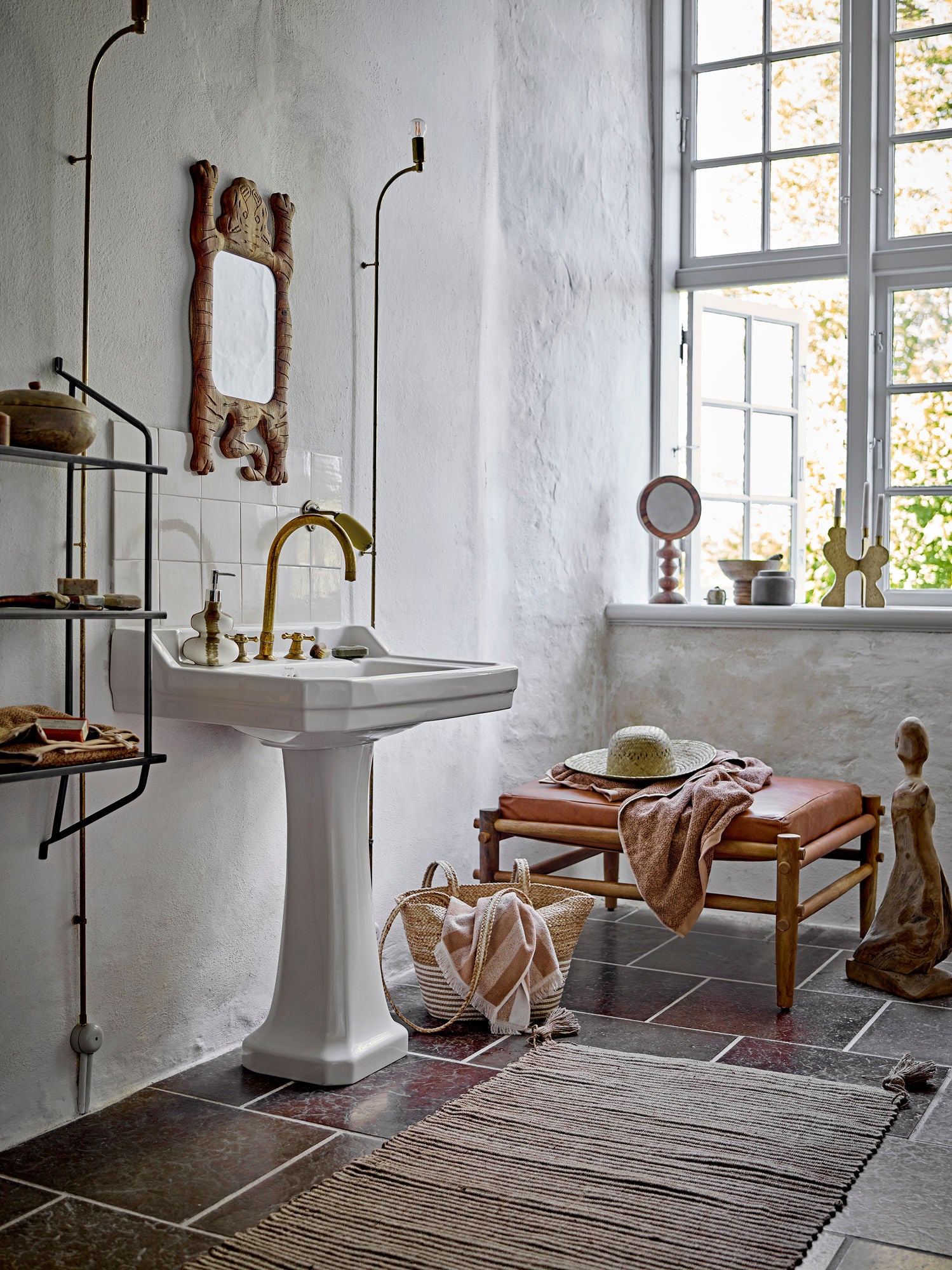 Bloomingville Sindre -hylla, svart, metall