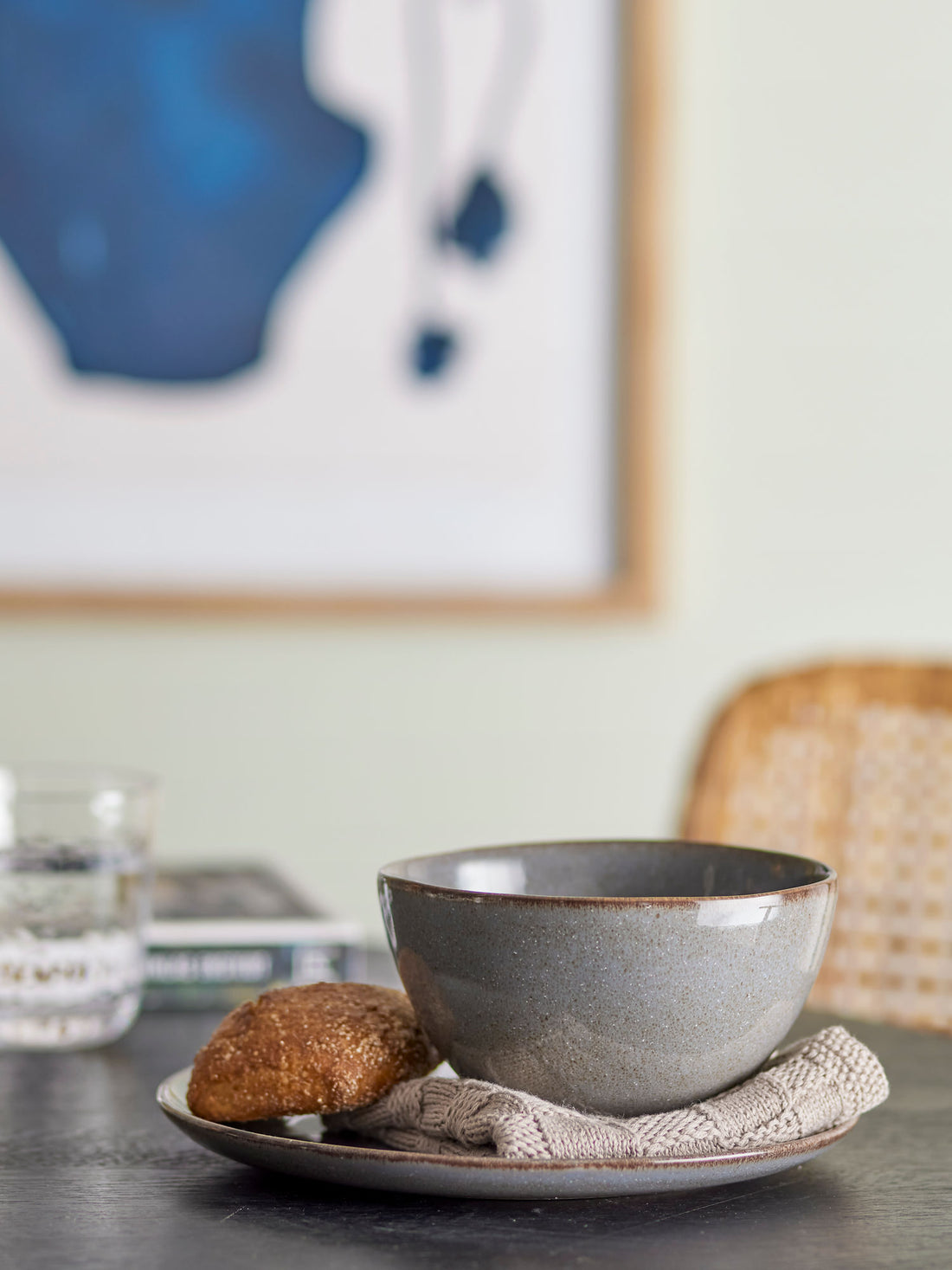 Bloomingville Sandrine Frukostuppsättning, grå, stengods