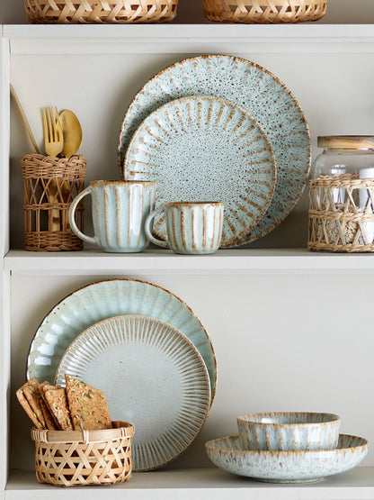 Creative Collection Fleur Design Service Set, Nature, Stoneware