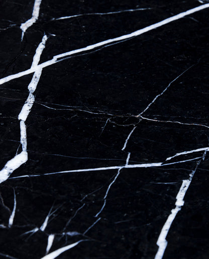 Raw Soffbord Svart/Naturlig - 80x80xh45cm